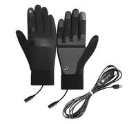 lisutupode Heated Gloves for Women - Cycling Gloves with USB Heating Windproof, Non-Slip Hand Warmers for Outdoor Sports Snow Work Motorcycling Camping