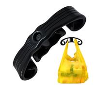 lisutupode Heavy Duty Supermarket Bag Holder, Shopping Bag Handle Holder, Convenient Grab Hanger for Shopping Transportation Walking in Markets or Outdoors, Black/White, Consulte la descripción