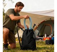 lisutupode Hose Bag - Heavy Duty Pouch with Drawstring - Lightweight Garden Hose Storage Bag,for Patio Garden Outdoor Garage Shed Lawn Farm Boating Road Trips Gardeners