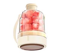 lisutupode Ice Bottle, 400 ml 2 in 1 Portable Reusable Water Bottle with Ice Molds, for Whisky Cold Drink Outdoor Gym Sports Summer