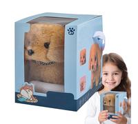 lisutupode Interactive Walking Plush Puppy 13x16.5x16.5cm My Realistic Robot Puppy Dog For Adults Puppies Walking Interactive Plush Cute Soft Robot Dog That Walk And Bark