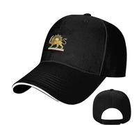 lisutupode Iran Lions And Sun Flag Hat 55-59cm Lion Print Design Driving Hat, Adjustable Unisex Travel Headgear, Baseball Hats For Women, For Golf Gym Workout Sports Running Cycling Driving Fishing Hi