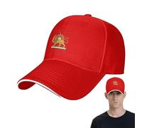 lisutupode Iran Lions And Sun Flag Hat 55-59cm Lion Print Design Driving Hat, Adjustable Unisex Travel Headgear, Baseball Hats For Women, For Golf Gym Workout Sports Running Cycling Driving Fishing Hi