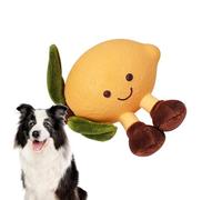 lisutupode Loud Dog Toys - Interactive Fruit Shaped Chew Toys with Bell, Pet Supplies Soft Toy Teething for Puppy Small Medium Large