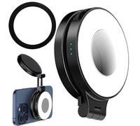 lisutupode Magnetic Selfies Light with Mirror - Ring Light for Video Recording, Portable Fill with Mirror for Streaming Home Photography Video Recording Conference and Vlogging