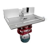 lisutupode Manual Router Lift, Router Table Lift, Heavy Duty Wood Router Lift System Kit, Anti-Rust Woodworking Tools, Practical Clear Scale Tools for Woodworkers
