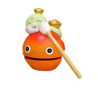 lisutupode Mokugyo Fish Drum, Zen Drum, Mokugyo Fish New Year Snake Temple Block Zen Meditation Percussion Instrument for Yoga Kids Adults Musicians