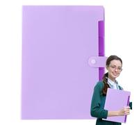 lisutupode Multifunctional A4 Folder with Coloured Labels and Seven Pockets for Bill and Receipt Management at Home and Business