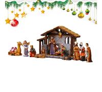 lisutupode Nativity Set | Holy Family Nativity Set Desk Decor,Miniature Figurines Home Christmas Decorations for Office Garden Shelf Bedroom Outdoor Living Room Fireplace School Table