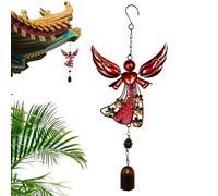 lisutupode Outdoor Wind Chimes - Decorative Angel | Mobile Sun Catcher with Wings and Relaxing Sound for Porch Patio Garden Balcony Funeral Spring