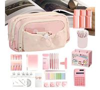 lisutupode Pencil Case with Aesthetic Pen Holder with Dog Design and Large Capacity - School Kit, for Creativity, Make-up, Crayons, Office, Travel, Students, Boys and Girls