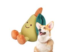 lisutupode Plush Dog Toys, Interactive Fruit Shaped Chew Toys with Bell - Cute Pet Accessories for Biting Training and Wrestling