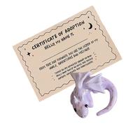 lisutupode Pocket Animal Letters | Comforting Dragon Shaped Sculpture - Pocket Comfort Sculpture - for Adults Home Travel Work Meetings Waiting Rooms Colleagues