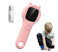 lisutupode Portable Children's Microscope 5 cm 500 x Screen, Microscope for | with Ergonomic Handle Magnifier for Outdoor Biology Experiments and Preschool Education