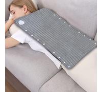 lisutupode Portable Heating Pad | 24x12 Inch Period Cramp Relief Mat | Washable Portable Heating Pad for Menstrual Back Foot Waist Neck Knee Relief Chair Bed Mom Women Men Dad Elderly
