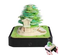 lisutupode Time Calendar 2026 | Notes Calendar with Paper Art | Cute Memopad with 3D Paper Carving for Home, Living Room, Desk, Study, Bedroom and Bookshelf | Suitable for