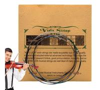 lisutupode Violin Strings Replacement, Violin Strings, Rich Sound, Solid Steel Core, Handmade Strings for Violin Instruments for Teacher Training Students