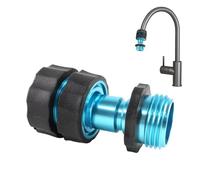 lisutupode Water Hose QUICK CONNECT, GARDIN HOSE CONNECTOR - 3/4 Inch Quick Release Fittings,Male and Female Pipe Adapter No Clearance, Watering