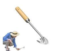lisutupode Weed Puller Tool, Stainless Steel Puller with Gear | Double Edge for Gardening Dog Vegetables Lawn Garden and Farm