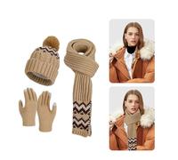 lisutupode Winter Gloves, Women Warm Knit Beanie Gloves, Thicken Cold Proof Hand Warmer for Ski Commute Travel Festival Walking Snow Outdoor Daily Cold Weather