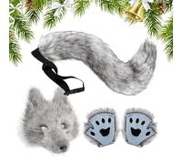 lisutupode Wolf Cosplay Costume | Wolf Accessories for Halloween | Animal Dress for Women for Costumes | Cosplay Events for Carnival Christmas and Plays