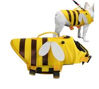 lisutupode XXS-L Dog Life Vest Oxford Fabric Adjustable Pet Flotation Vest High Buoyancy with Quick Release Buckle and Easy Grip Handle for Swimming Pool, Beach