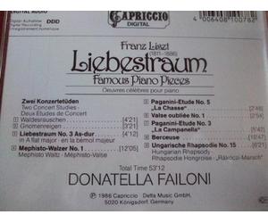 Liszt, F. - Liebestraum-Famous Piano Pieces