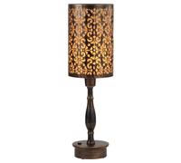 LIT AMPO LED Rechargeable Cordless Table Lamp with Dimmer, Small Battery Operated Lights, Touch Nightstand Lamp, Vintage Bronze Ambient Lighting Home Living Room Side End Entryway Table Outdoor Patio