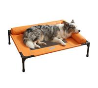 Lit De Camping Pour Chien - Nid De Repos Surélevé Respirant, Hamac Animaux Résistant Humidité Tissu Domestiques Canapé Chat Chiot, Cadre Métal | Pour Terrain Terrace Extérieur Plage Salon Balcon