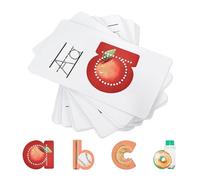 Lit Letters Flash Cards - Embedded Pictograph Mnemonics - 26Pcs Preschool Alphabet Learning Tool, Learn Letter Sounds up to 2X Faster with Educational Early Learning Flashcards
