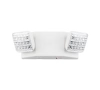 LIT-Path LED Emergency Exit Lighting Fixtures with 2 LED Heads and Back Up Batteries- US Standard Emergency Light, UL 924 and CEC Qualified, 120-277 Voltage (1-Pack)