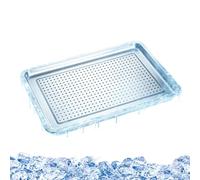 Lit Rafraîchissant Pour Chat | Couchette En Acier Inoxydable Respirante Petit Chien Avec 6 Packs De Glace | Petit Lit Pour Chien | En L'Été Caisse Cage Intérieur Et