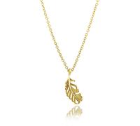 Lit Wall Gold Pendant Necklace for Women 18K Gold Plated Dainty Gold Necklace for Women, Jewelry Gift for Her, L, 18k Gold Plated, Cubic Zirconia