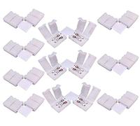 LitaElek 10pcs LED Connector 2 Pin 8mm Wide SMD 3528/2835 Monochrome LED Strip Corner Connector LED Tape L-Shape Connecter LED Ribbon Right Angle Connector Adapter LED Band L Connector