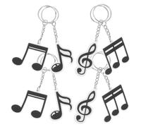 LiTaiJingNice 20 Pcs Music Style Keychain Pendant, Music Party Favors Key Pendant Decorations