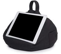 LiTaiJingNice Tablet Stand for IPad, Bean Bag Cushion Holder for All Devices, Portable Bean Bag Imitation Hemp Car Home Tablet Cushion (Black)