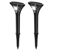 Litake Solarlampen für Außen,2 Stück Solar Gartenleuchte 2 Modi Solarleuchten mit Bewegungsmelder Wegeleuchte IP65 Wasserdichte Auto EIN/Aus Landschaftslichter Aussenlicht für Garten/Patio/Rasen/Pfad