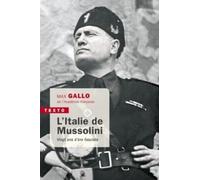 L'Italie de Mussolini. Vingt Ans D'Ere Fasciste (Texto)