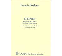 Litanies A La Vierge Noire. Upper Voices And Piano/Organ. Part