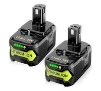Litanki 6.0AH Replacement Battery Compatible with Ryobi One+ 18V Cordless Power Tools BPL-1815, BPL-1820G, BPL18151, BPL1820, P102, P103, P104, P105, P106, P107, P108, P109 (2PC Battery)