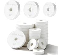 LitartPRO Silicone Assorted Tap Washers 24 Pack - Fits 3/8", 1/2", 3/4" Taps for Faucet Repair and Replacement, White