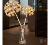 LITBLOOM Faux Lighted Dandelion Branches 27IN 70 Lights for Christmas Decoration
