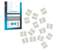 Litcessory 6-Pin to 6-Pin Connector for Philips Hue/Solo Lightstrip (15 Pack, White - Micro 6-PIN V4 / Solo Lightstrip)