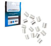 Litcessory 6-Pin to 6-Pin Connector for Philips Hue/WiZ Lightstrip (15 Pack, White - STANDARD 6-PIN V3 / WiZ Lightstrip)