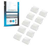 Litcessory 6-Pin to Cut-End Connector for Philips Hue/Solo Lightstrip (Solder-On) (10 Pack, White - MICRO 6-PIN V4 / Solo Lightstrip)