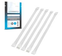 Litcessory Extension Cable for Philips Hue/Solo Lightstrip (150mm, 5 Pack, White - MICRO 6-PIN V4 / Solo Lightstrip)