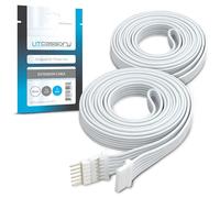 Litcessory Extension Cable for Philips Hue/Solo Lightstrip (1m, 2 Pack, White - MICRO 6-PIN V4 / Solo Lightstrip)