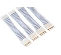 Litcessory Flexible Corner Connector/Extension Cable Compatible with Nanoleaf Essentials Lightstrip (2in, 4 Pack, White)