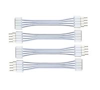 Litcessory Flexible Corner Connector/Extension Cable for LIFX Z Lightstrips (50mm, 4 Pack, White)