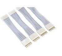 Litcessory Flexible Corner Connector/Extension Cable for Philips Wiz LED Light Strips (2in, 4 Pack, White)